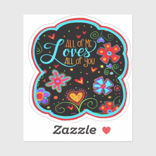 Alle meine Lieben Sie Inspirivity Valentine Aufkleber (Blatt)