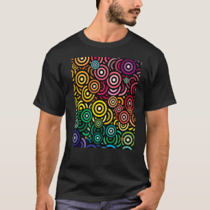 Alle meine Lieblings-Kreise Concentric Rainbows Pr T-Shirt