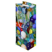 Alle meine Murmeln Geschenktüte Für Weinflaschen (Rückseite Schrägansicht)