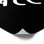 Alle meine Puns sind Acci Dental Tooth Pun Dark BG Poster (Ecke)