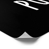 Alle meine Puns sind auf purer Pose Funny Cat Pun  Poster (Ecke)