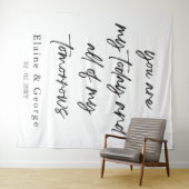 Alle meine Tomorrows Wedding Foto Prop Hintergrund Wandteppich (Beispiel (Horizontal))