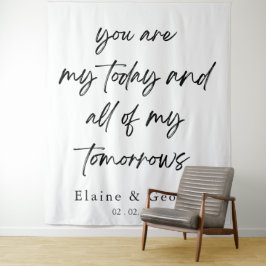 Alle meine Tomorrows Wedding Foto Prop Hintergrund Wandteppich