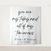 Alle meine Tomorrows Wedding Foto Prop Hintergrund Wandteppich (Vorderseite)