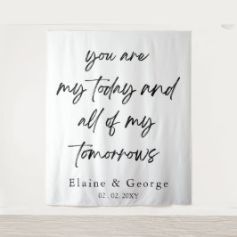 Alle meine Tomorrows Wedding Foto Prop Hintergrund Wandteppich