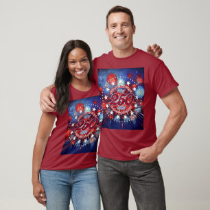 Alle Menschen sind als grafische Feuerwerksexplosi T-Shirt