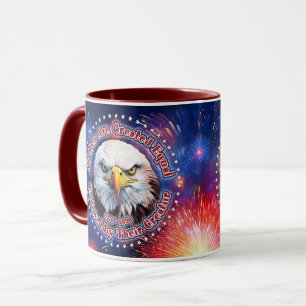 Alle Menschen sind gleich geschaffen Brauner Adler Tasse