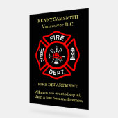 Alle Menschen sind gleich geschaffen, ein paar wer Acrylschild (Winkel)