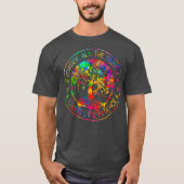 Alle Menschen stellen sich das Leben in friedliche T-Shirt (Vorderseite)