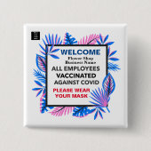 Alle Mitarbeiterinnen und Mitarbeiter haben ein Fi Button (Vorderseite)