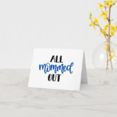 Alle Mommout, Black and Blue Mama und Baby Karte (Gelbe Blume)