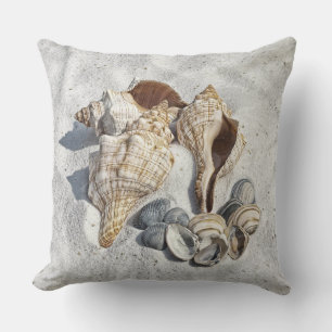 Alle Muscheln auf dem Sand Kissen