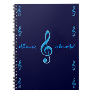 Alle Musik ist schönes Notizbuch Notizblock