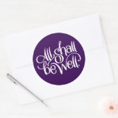 Alle müssen gut aufgeklebt sein runder aufkleber (Umschlag)