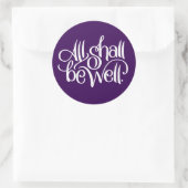 Alle müssen gut aufgeklebt sein runder aufkleber (Tasche)