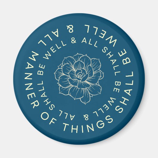 Alle müssen gut sein - Blume Magnet (Vorne)