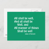 Alle müssen gut sein postkarte (Vorne/Hinten)