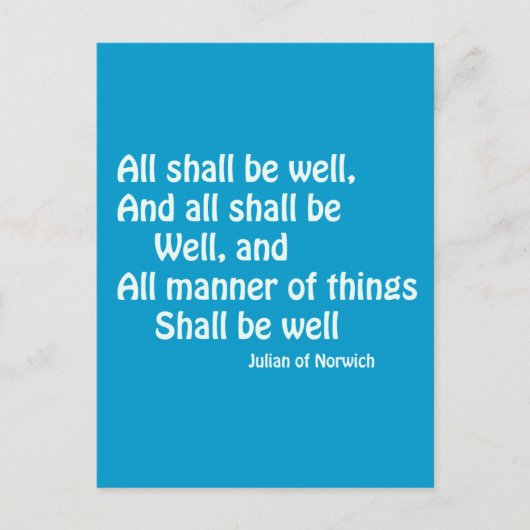 Alle müssen gut sein postkarte (Vorderseite)