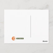 Alle müssen gut türkisfarbene Postkarten sein (Rückseite)