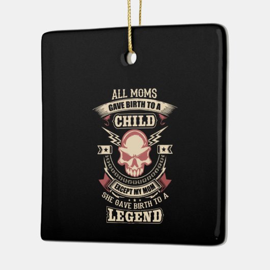 Alle Mütter gebar ein Kind Keramikornament (Links)