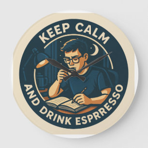 Alle Nacht Große Wanduhr