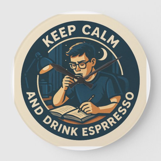 Alle Nacht Große Wanduhr (Vorderseite)