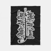 Alle Nacht (Hockey) Fleecedecke (Vorderseite)