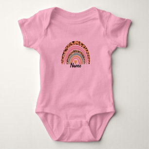 Alle Namen Baby Girl Boho Rainbow Matching Baby Strampler