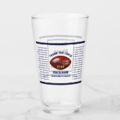 Alle Namen des Fotos Fußball Coach Geschenkideen Glas (Vorderseite)
