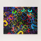 Alle Namen, die individuell einstellbar hell und s Puzzle (Horizontal)