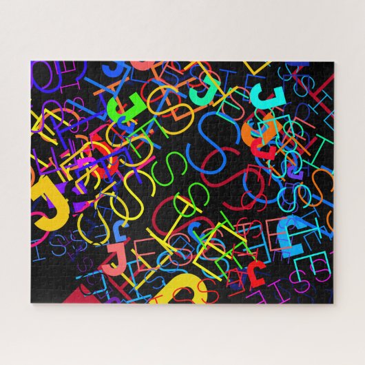 Alle Namen, die individuell einstellbar hell und s Puzzle (Horizontal)