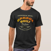 Alle Namen Garage Gebaut Zoll mit jedem Datum T-Shirt (Vorderseite)