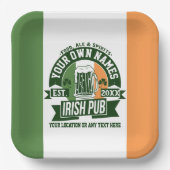 Alle Namen Irish Pub Personalisiert St. Patricks D Pappteller (Vorderseite)