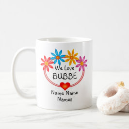 ALLE Namen Kids Namen BUBBE Blume Herz ändern Kaffeetasse