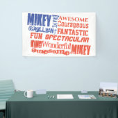 Alle Namen Red White und Blue American USA Flag Banner (Messeveranstaltung)