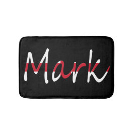 Alle Namen überlagerten sich auf der englischen Fl Badematte