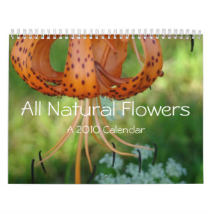 Alle natürlichen Blumen ein Kalender 2010