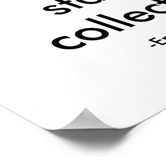 Alle Naturwissenschaften sind Physik oder Briefmar Poster (Ecke)