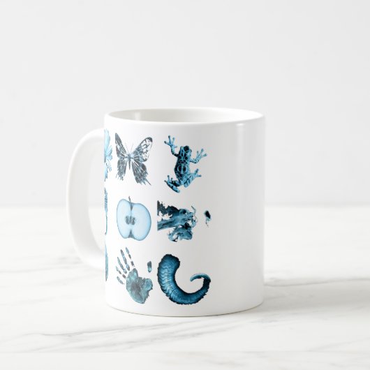 Alle neun Glyphen in Fringe Kaffeetasse (Vorderseite Links)