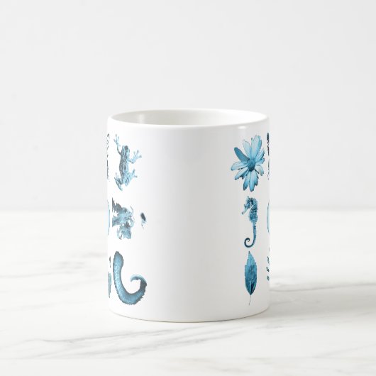 Alle neun Glyphen in Fringe Kaffeetasse (Mittel)