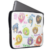 Alle niedliche Chibi Musen Laptop-Hülse Laptopschutzhülle (Vorne Rechts)