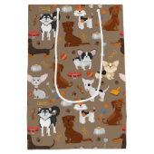 Alle Niedlichen Hunde Mittlere Geschenktüte (Rückseite)
