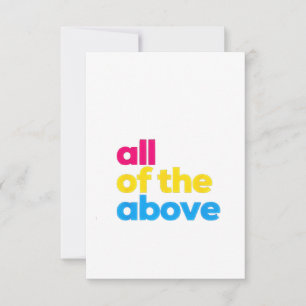 Alle oben genannten LGBT-Pride Monate Dankeskarte