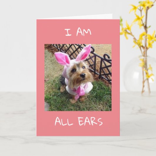 ALLE OHREN, WIE ES WIRD "60" KARTE (Gelbe Blume)