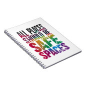 Alle Orte sollten für LGBTQ-Monat sicher sein Notizblock (Rechte Seite)