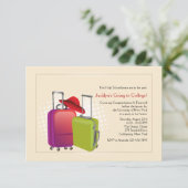 Alle Packungen gehen weg Party Einladung (Stehend Vorderseite)