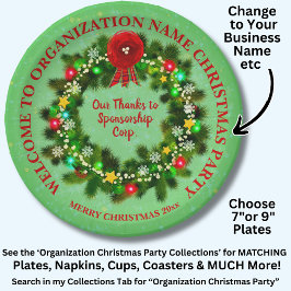 ALLE Party der Textorganisation ändern 7" Pa Pappteller