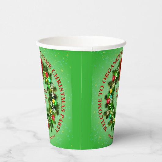 ALLE Party der Textorganisation ändern Pappbecher (Rechts)