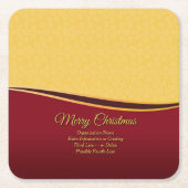 ALLE Party der Textorganisation ändern Rechteckiger Pappuntersetzer (Vorderseite)