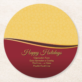 ALLE Party der Textorganisation ändern Runder Pappuntersetzer